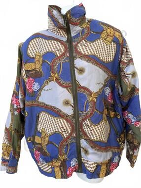 Vintage Copper Bay Silk Bomber Jacket S